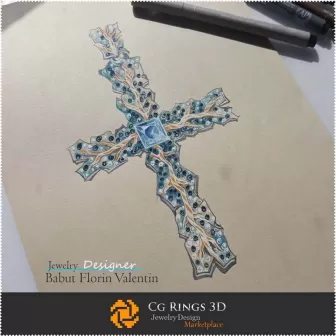 Croquis de Pendentif-Bijoux Design Croquis de Bijoux