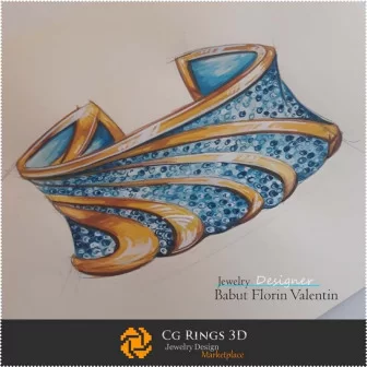 Boceto de Pulsera - Diseño de Joyería Bocetos de Joyería