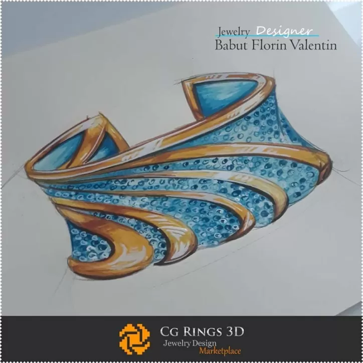 Pulsera boceto - Diseño de joyas