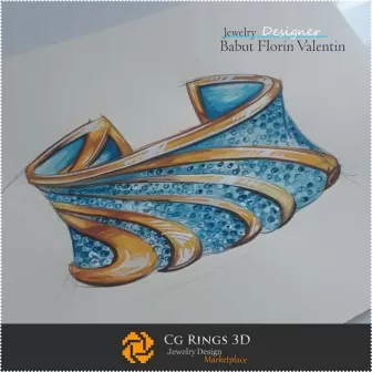 Boceto de Pulsera - Diseño de Joyería Bocetos de Joyería