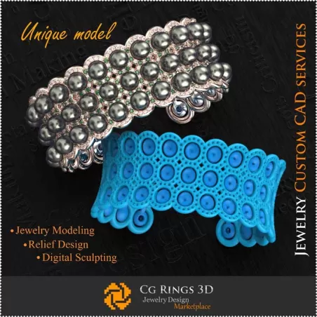 Pulsera única 3D