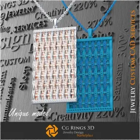 Pandantiv Unic - Bijuterii 3D CAD