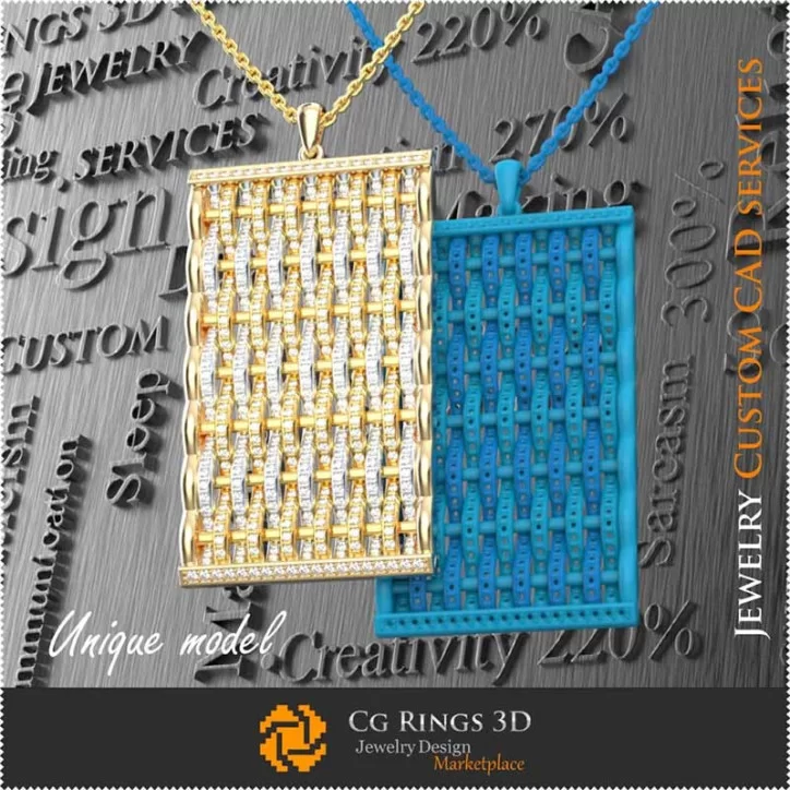 Pandantiv Unic - Bijuterii 3D CAD