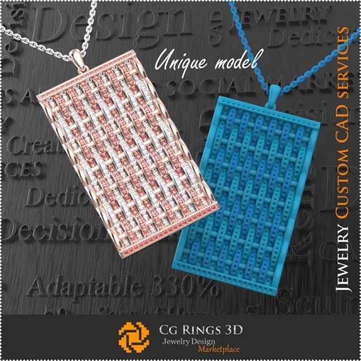 Colgante único - Joyería CAD 3D