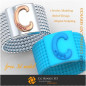 Ring With Letter C - Free 3D Jewelry