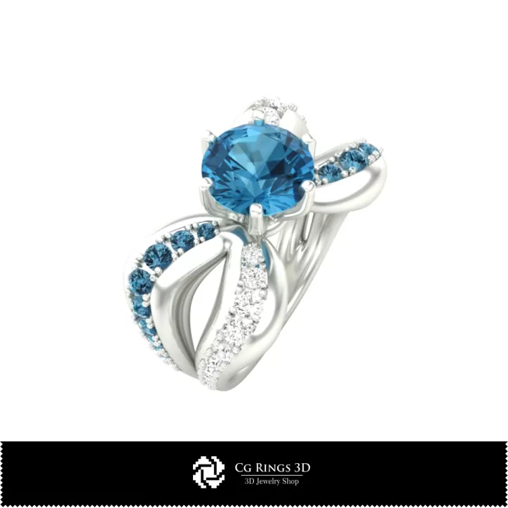 Modèle de bague 3D - Conception de bijoux numérique