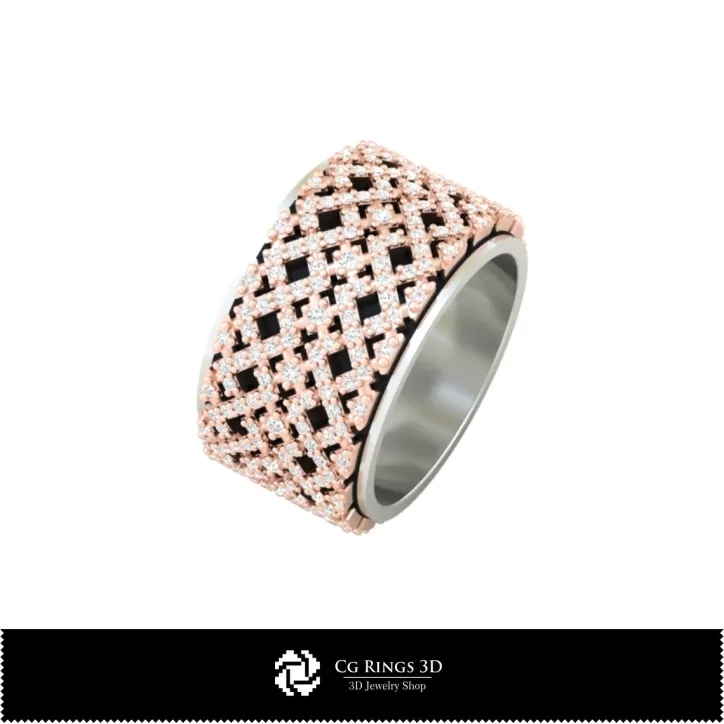 Alliances pour femmes avec diamants - Bijoux DAO 3D Alliances pour femmes avec diamants - Bijoux DAO 3D