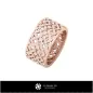Damen-Trauringe mit Diamanten - Schmuck 3D-CAD