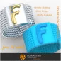 Bague avec lettre F - Bijoux 3D gratuits