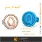 Gemelli con la lettera Q - Free 3D CAD Jewelry
