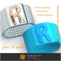 Ring With Letter R - Free 3D Jewelry