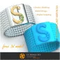 带字母 S 的戒指 - 免费 3D 珠宝