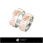 Bague de mariage avec diamants - CAO 3D Bijoux