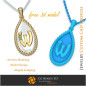 Pendant With Letter W - Free 3D CAD Jewelry