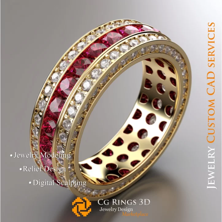 Eternity Ring - 3D CAD Jewelry