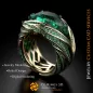 Ring mit Smaragd und Diamanten - 3D-CAD-Schmuck Ring mit Smaragd und Diamanten - 3D-CAD-Schmuck