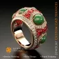 Ring with Rubin,Emerald and Diamonds - 3D CAD Jewelry Ring with Rubin,Emerald and Diamonds - 3D CAD Jewelry