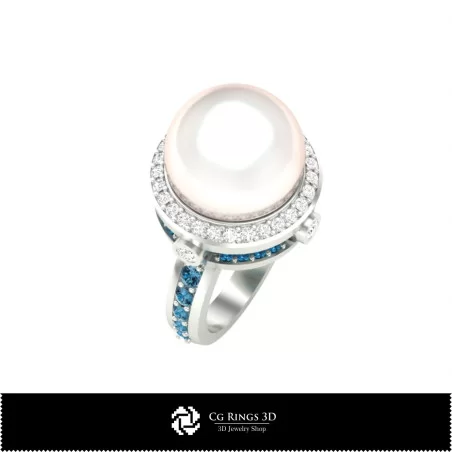 Bague Perle - Joaillerie 3D CAO