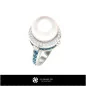 Anillo de Perla - CAD 3D Joyería