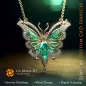 Butterfly Pendant with Emerald and Diamonds - Jewelry 3D CAD Butterfly Pendant with Emerald and Diamonds - Jewelry 3D CAD