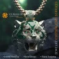 Colgante Puma con Esmeraldas y Diamantes - CAD 3D Joyería