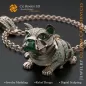 Dog Pendant with Emeralds and Diamonds - Jewelry 3D CAD Dog Pendant with Emeralds and Diamonds - Jewelry 3D CAD