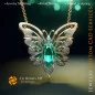 Ciondolo Farfalla con Smeraldo e Diamanti - Jewelry 3D CAD