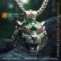 Colgante Puma con Esmeraldas y Diamantes - CAD 3D Joyería