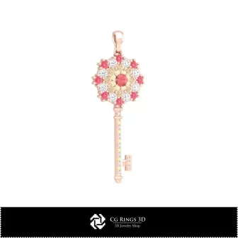 3D-Schlüsselanhänger Heim, Schmuck 3D-CAD, Anhänger 3D-CAD, 3D-Diamantanhänger