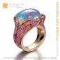 Ring mit Opal - 3D CAD Schmuck
