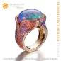 Ring mit Opal - 3D CAD Schmuck
