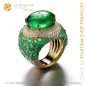 Ring with Emeralds and Diamonds - 3D CAD Jewelry