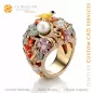 Birds Ring with and Diamonds - 3D CAD Jewelry