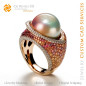 Ring with Pearl - 3D CAD Jewelry