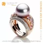 Anillo con perla - CAD 3D de joyería