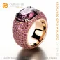 Anillo con espinela - CAD 3D de joyería