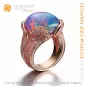 Ring mit Opal - 3D CAD Schmuck