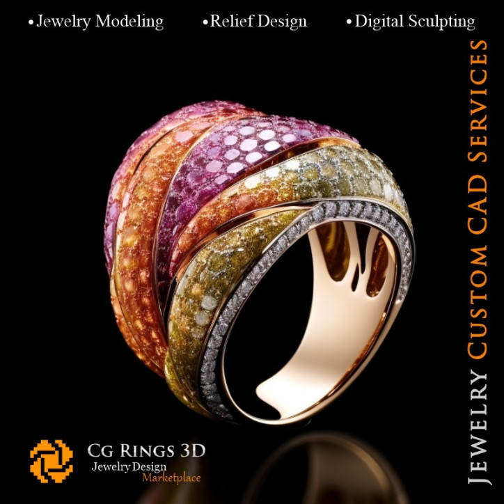 Bague - Bijoux 3D CAO