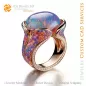 Ring mit Opal - 3D CAD Schmuck