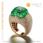 Inel cu Smarald și Diamante - Bijuterii 3D CAD