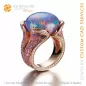 Ring mit Opal - 3D CAD Schmuck Ring mit Opal - 3D CAD Schmuck