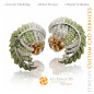 Leaf Cufflinks - 3D CAD Jewelry