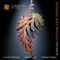 Fern Pendant with Melody of Colours - 3D CAD Jewelry