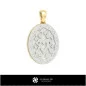 3D Women's Gemini Zodiac Pendant