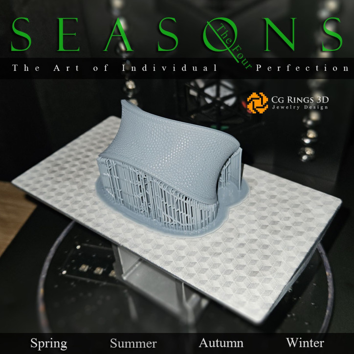 Unique Seasons Bracelet (Spring) - Jewelry 3D CAD