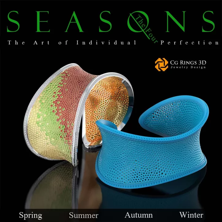 Unique Seasons Bracelet (Autumn) – Schmuck 3D Unique Seasons Bracelet (Autumn) – Schmuck 3D