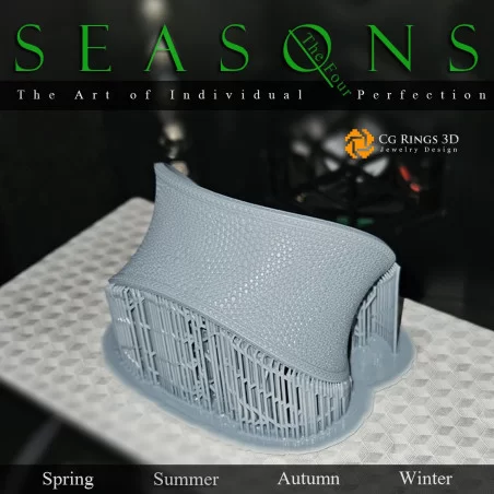 Unique Seasons Bracelet (Autumn) - Jewelry 3D CAD