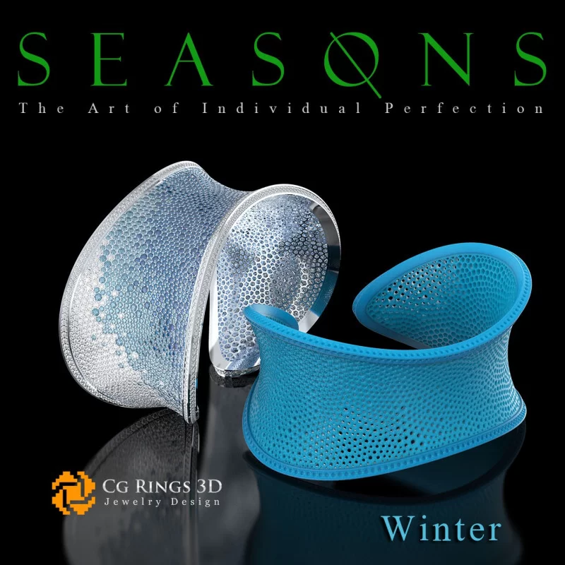 Unique Seasons Bracelet (Winter)–Joyería 3D