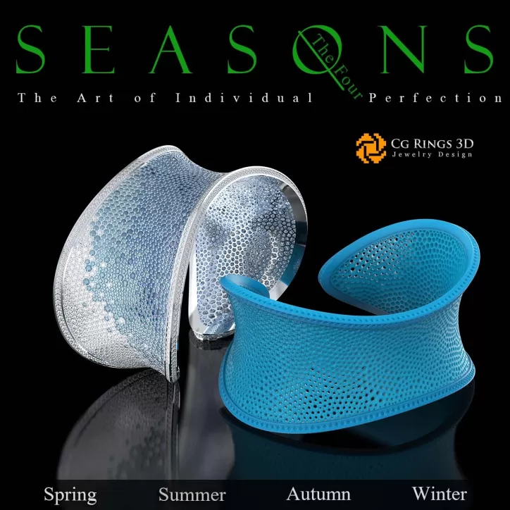 Unique Seasons Bracelet (Winter) – Schmuck 3D Unique Seasons Bracelet (Winter) – Schmuck 3D