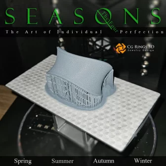 独特季节手链（冬季）- 珠宝3D CAD之家，珠宝3D CAD，独特3D珠宝，手链3D CAD，3D手链，3D